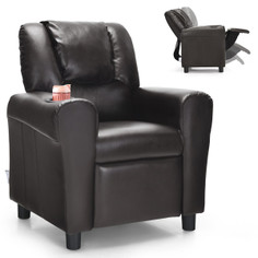 Kids' PU Leather Recliner Chair with Cup Holders product